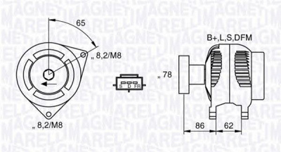 MAGNETI MARELLI 063377414010 -  Генератор